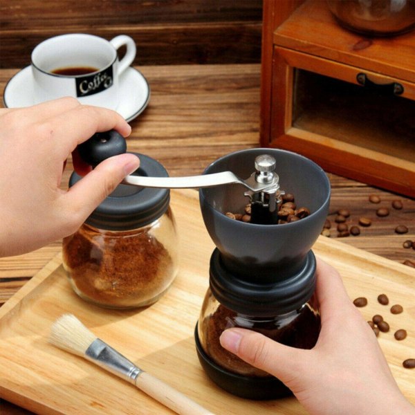 Manuaalinen kahvipapumylly, säädettävä karkeus, keraaminen käsimyllykone