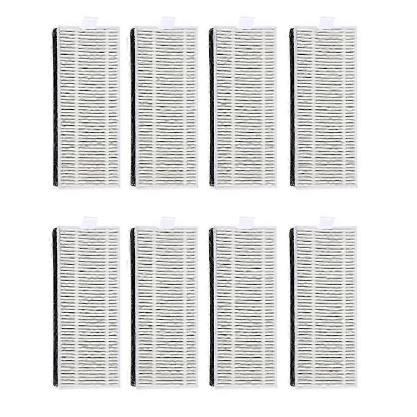 8 stk. Hepa Filter Reservedele til Deebot OZMO U2 / U2 Pro Robot Støvsuger Reservedele jn