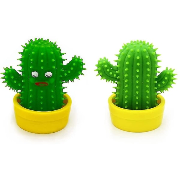 Sensorisk stress Söta kaktusleksaker för barn Vuxna Tonåringar Barn Kompressionspressning Klämlindring Lugnande leksaker, ångestlindring