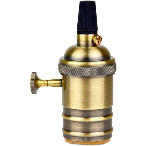 E27/E26 Socket in Bronze Finish with Switch (Vintage Series)