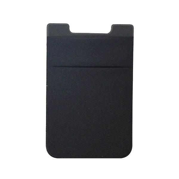 2-pack Universal Mobil Plånbok/Korthållare - Självhäftande Svart