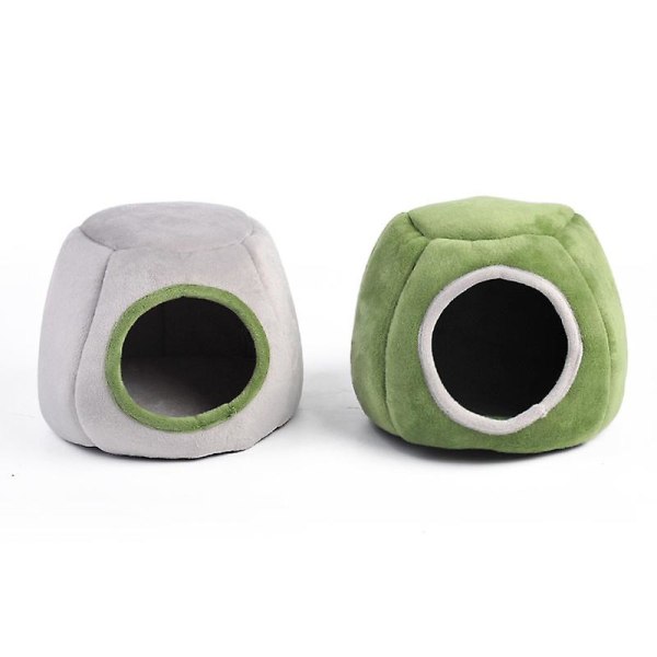2-pack marsvinsängar för smådjur, gömställe, tvättbara marsvinsburtillbehör för marsvin chinchilla hamster igelkott - tjock varm bomull