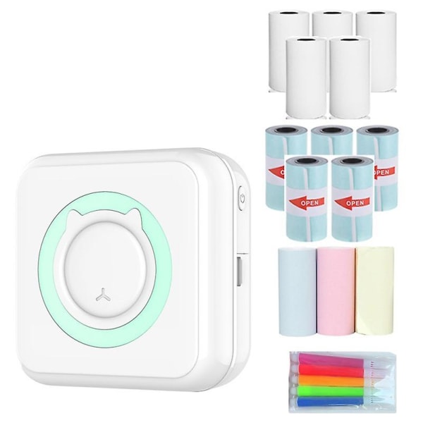 Kannettava Mini-lämpötulostin 200 Dpi Langaton Musteeton Bluetooth-taskutulostin
