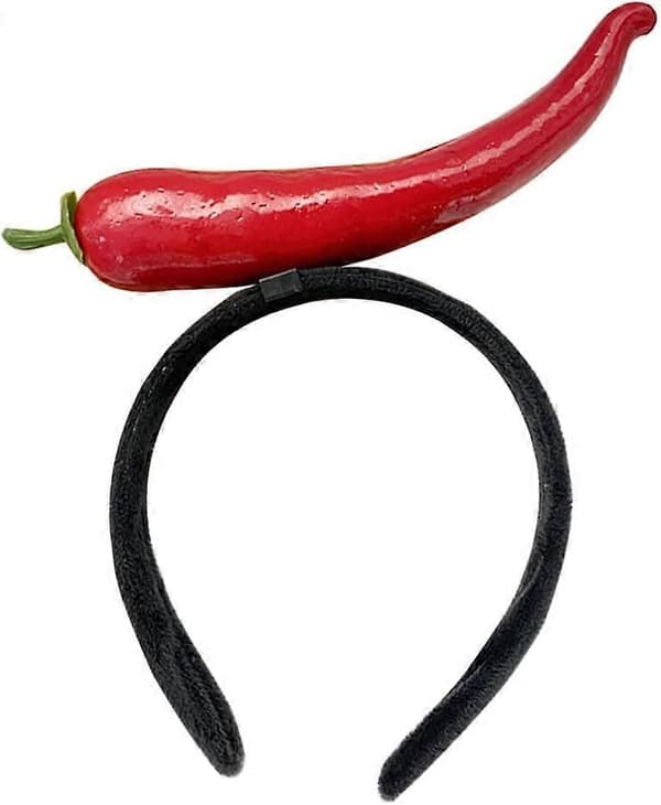 1 st Chilipeppar Pannband Röd