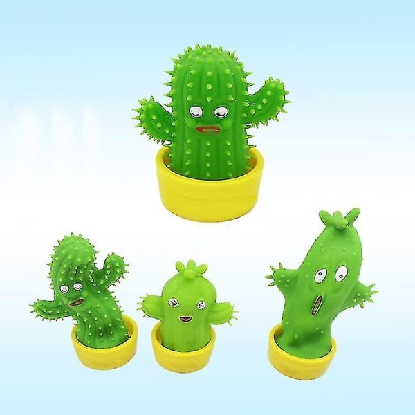 Sensorisk stress Söta kaktusleksaker för barn Vuxna Tonåringar Barn Kompressionspressning Klämlindring Lugnande leksaker, ångestlindring