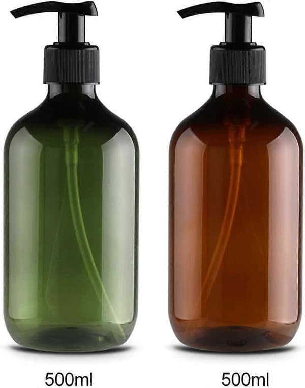 4 kpl Suurikokoisia Tyhjiä Pulloja 500 ML (Ruskea)