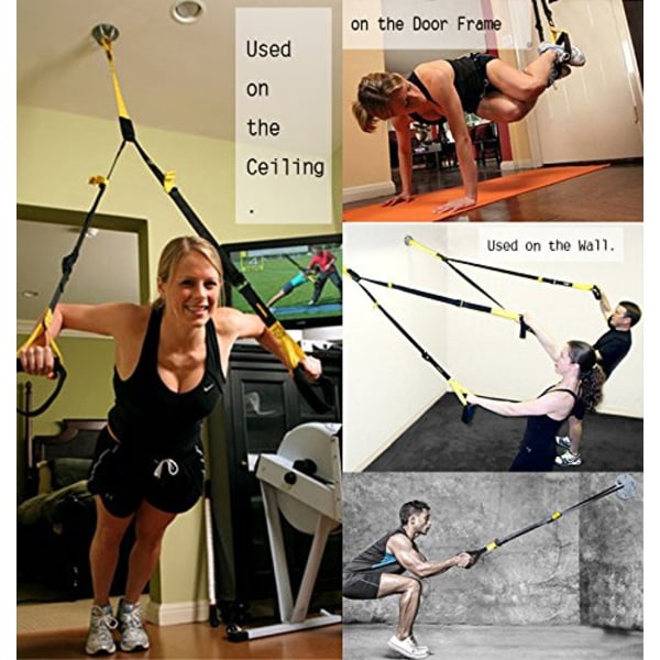 Væg-/loftmonteringsbeslag til trænings- og hjemmeophængningsstropper Anker til olympiske ringe Fitness træning Yoga swing kampreb