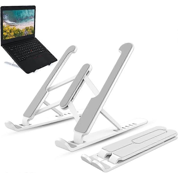 Bärbart Laptopställ ABS Ergonomiskt Laptopstativ Justerbart Vikbart Ventilerat