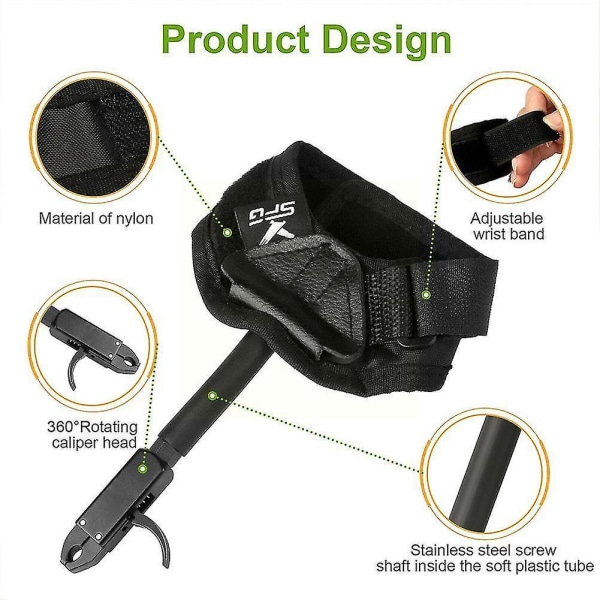 Bågskytte Release Compound Båge Release Hjälp Trigger Justerbar Handledssnöre Trigger För Skjuttillbehör Verktyg M9l2