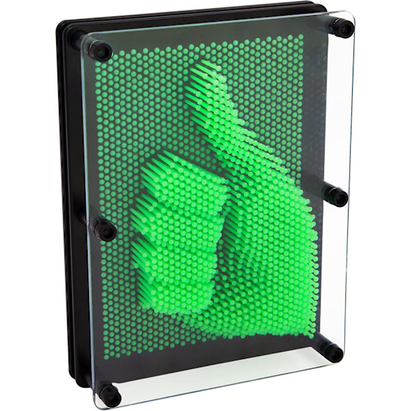 48109 Glow in the Dark Pin Art Impression Legetøj/Ideel til Hjemmet og Kontoret/Nyhedssjov Gave / 3D Sjov Skrivebords Skulptur Gadget/Klassisk Retro Spil / 1 Glow in the Dark