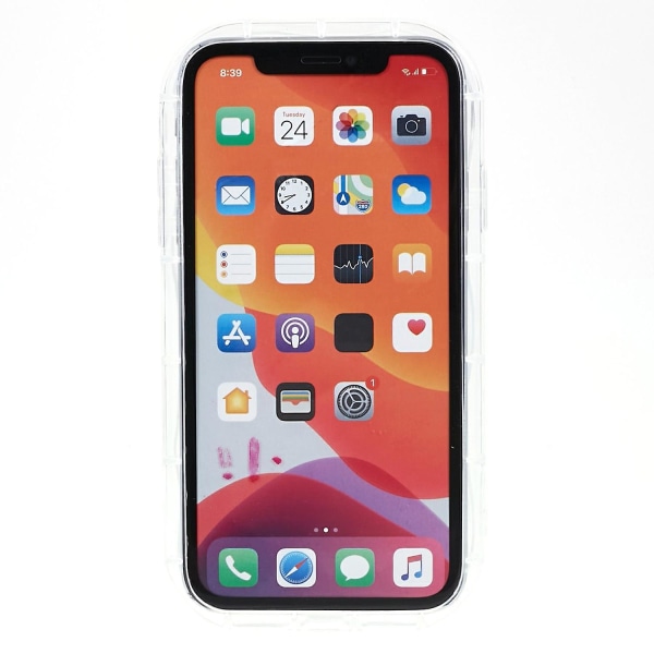 Bakskydd för iPhone 12 6,1 tum, 3D/molnmönster Epoxi flexibel TPU-telefonfodral-