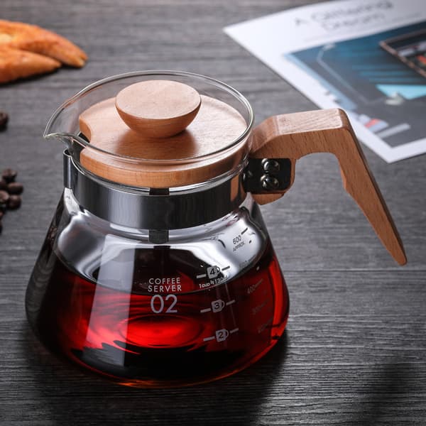 Kaffekande i glas, 600 ml, 1 stk 600 ml