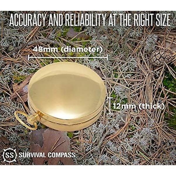 Fint Koppar Kompass G50 Exklusivt Kompass Fickur Multifunktionell Utomhus Liten Present Med Luminous