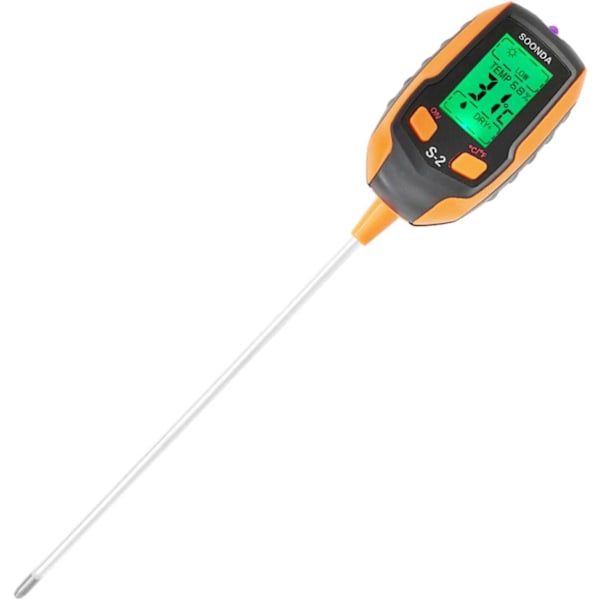 1# Fem-i-én Jorddetektor Jord pH-tester pH-meter Temperatur Fugtighedsmåler Fugtighedsmåler