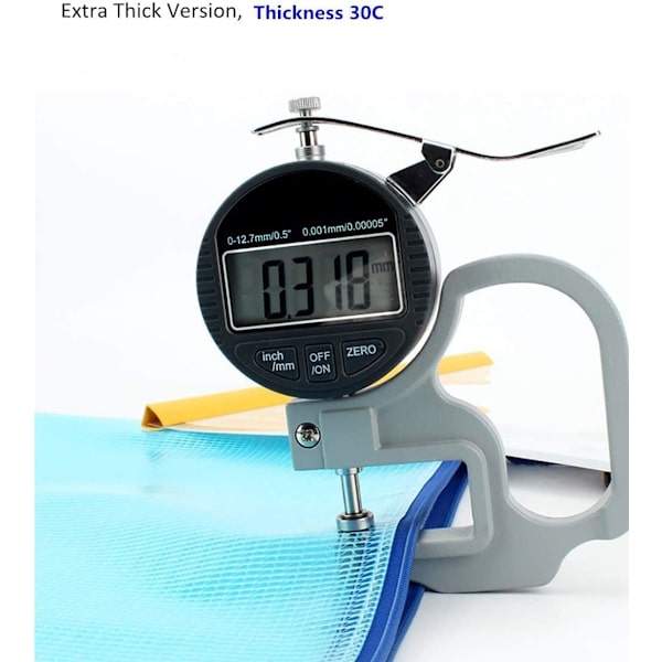 Elastiske lynlåsportfolier 5 stk. A4 lynlåsmapper ekstra tykke - 5 pakker A45PCS