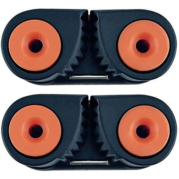 Komposit Cam Cleat med kuglelejer, 2 stk., orange/sort