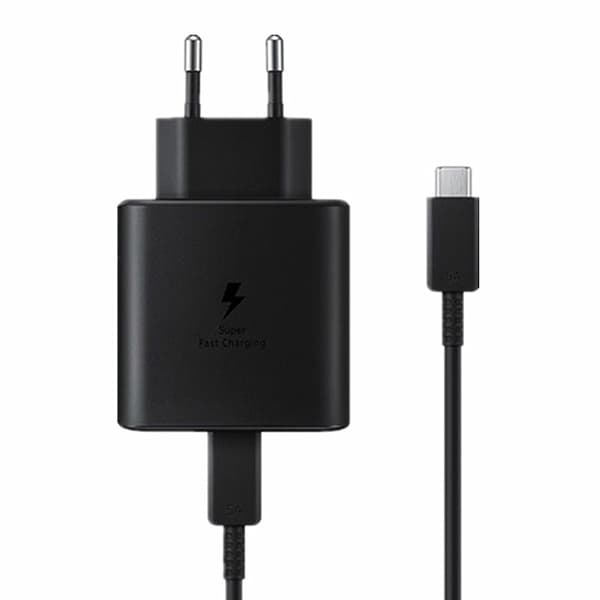 45W USB-C Hurtigoplader til Android-telefoner med Type-C-kabel til Samsung Galaxy S24 S23 S22 S21 Ultra/ A53 A54/A73/note/iphone15/ipad 1PC, sort