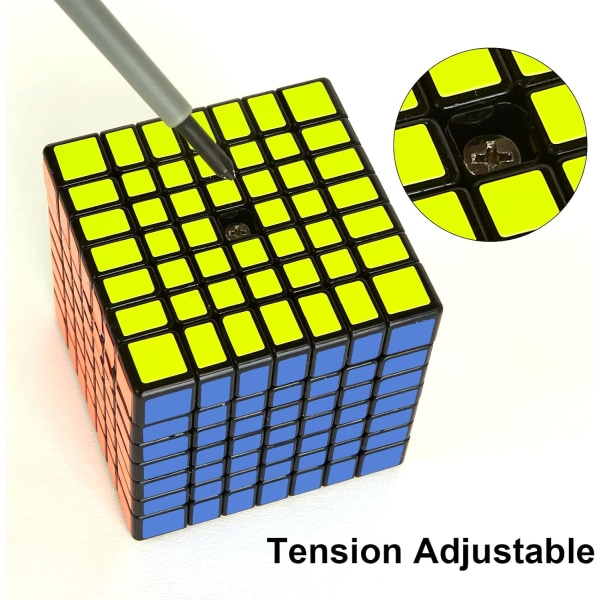 7x7 Speed Cube, 7x7x7 Cube Super-Holdbar Klistremerke med Levende Farger (7x7x7) 7x7x7 3x3x3