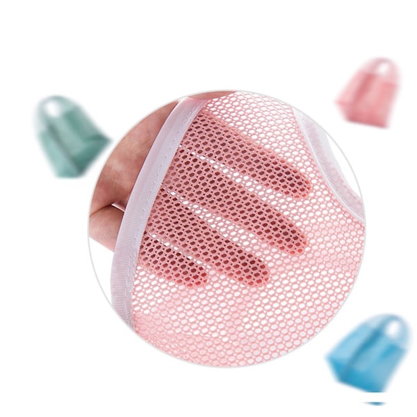 Pyykkikori, taitettava nylon-pyykkipussi, likaisten vaatteiden kori, kannettava pyykkikori, kauppakassi (vaaleanpunainen) Nordic Green