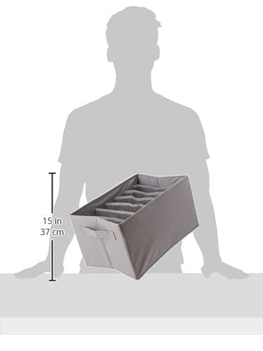 Amazon Basic Skuffeorganisator for garderobe, 2-pakning, grå
