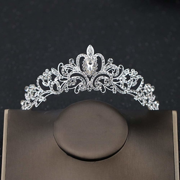 Krystal Rhinestone Tiara Krone til Prinsesse Brude Prom Brudefest Bryllup Hår Pandebånd til Kvinder