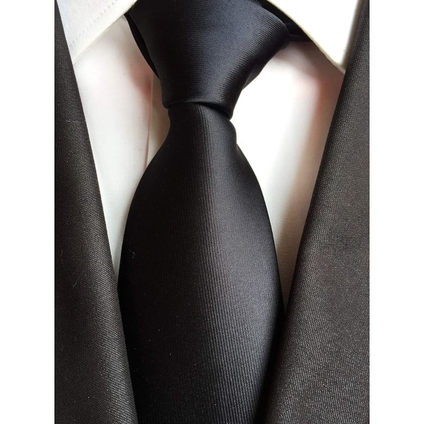 Män Slipsar Enfärgad Neck Tie för män Bröllop Business Formella Slipsar