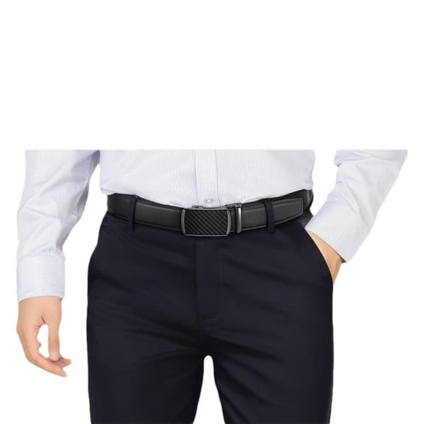 Herrebælter - Skraldelæderbælte til mænd 105 cm til jeans - Passer overalt