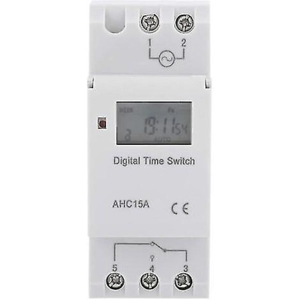 LCD-timer Ukentlig elektrisk timer Digital timerbryter 15a(220v)