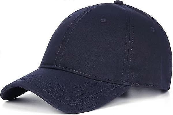 baseball kasket, justerbar dad hat til stort hoved, oversized golfkasket med lav profil