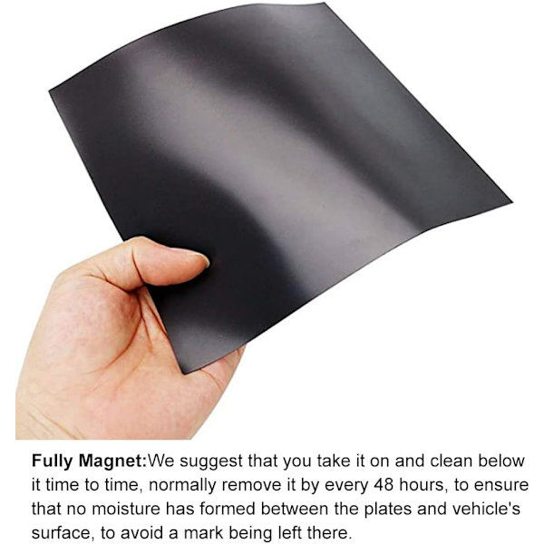 Fuldt magnetiske billån L-plader Rød L-plade 2-pak til bil Magnetisk ekstra tyk stærk elevplader, ingen smeltning Ingen blæsning af let at flytte uden Sc Red 1.3mm thickness