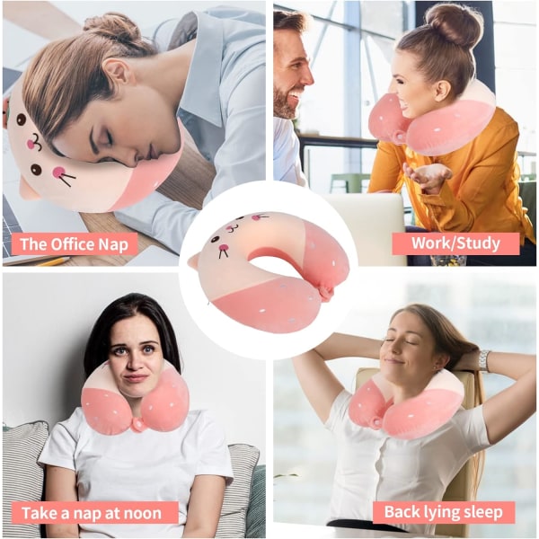 Pute Cartoon Dyre Nakkestøtte Pute 30 * 30cm Memory Foam Nakkepute U-formet Elastisk Barn Reisepute Bærbar U-formet Pude for C 30*30cm