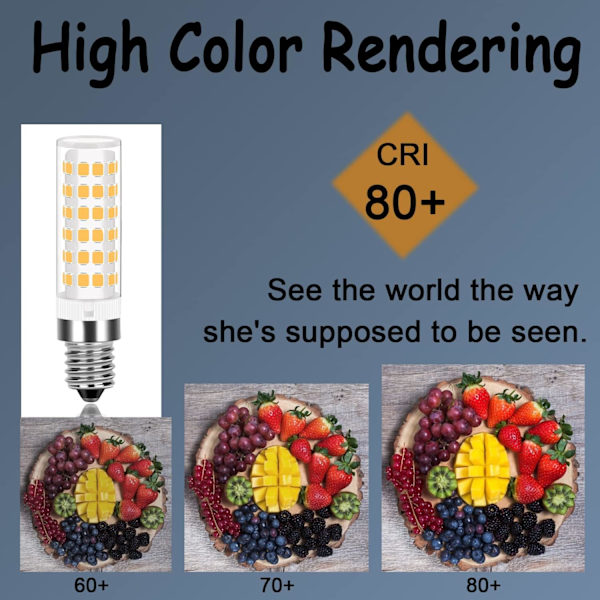 7W E14 LED-maissilamppu, pieni Edison-ruuvimaisilamppu 360° säteen kulma riippuvalaisimen polttimo olohuoneeseen LED-lamppu 2 kpl 7w E14 Corn Led Bulbs  2 Pack