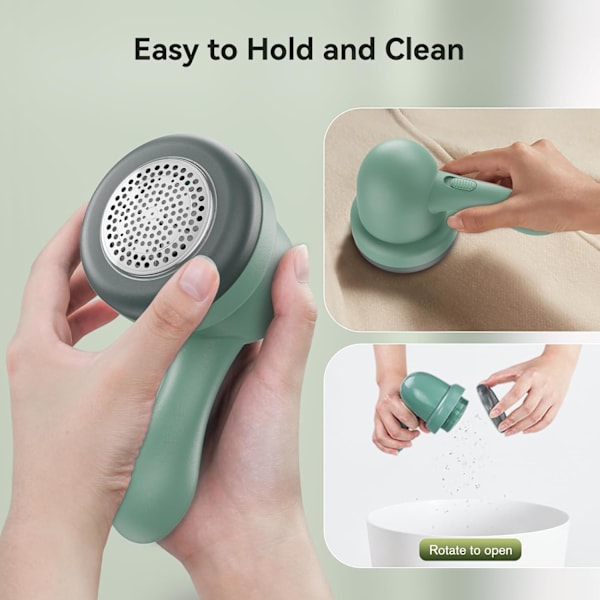 Tyg Rakapparat, Bärbar Ludd Remover med 2 Utbytbara Blad, USB Laddningsbar Fluff Remover Bobble Remover för Kläder Tyg, Blå Mldmquk08312