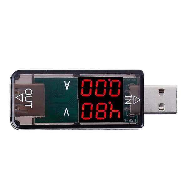 USB Tester Farve LCD Voltmeter Amperemeter Multimeter Oplader Strømmåler