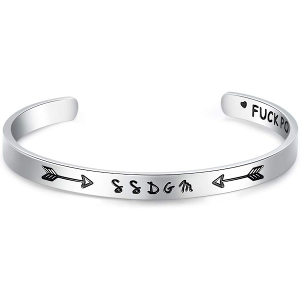 Vänskapsarmband för kvinnor - Inspirerande vänskapspresenter till bästa vän, motiverande manschettarmband för systrar, mamma, lärare, presenter 1SSDGM