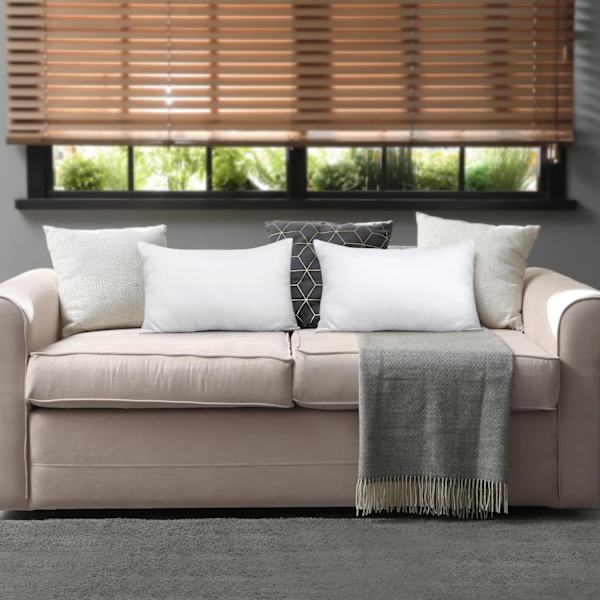 Kuddfyllnadskuddar (4-pack), 45 x 45 cm (18\" x 18\") Kuddfyllnadskuddar, Kuddar i ihålig fiber för soffa och soffa (vit) White 45x45 cm (Pack of 4)