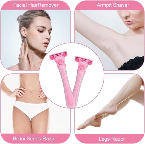 Women's Razor, Easy, Effective and Gentle Shaving, Pink, For Legs and Underarms