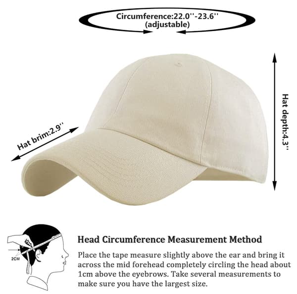 Baseballcaps for kvinner, klassisk justerbar Planit-hatt, utendørs baseballcaps, sportshatter for kvinner Beige