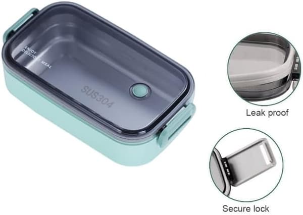 Bento Lunch Box for Adults, 1 Layer Leakproof Bento Box, Microwave|Dishwasher Safe Cute Bento Box, 1PCS (Red)