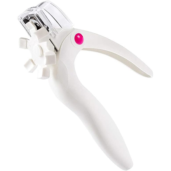 Akryl negleklipper, professionel justerbar rustfrit stål kunstig negleklipper, gel falske negle spidser cutter til neglekunst manicure værktøj White