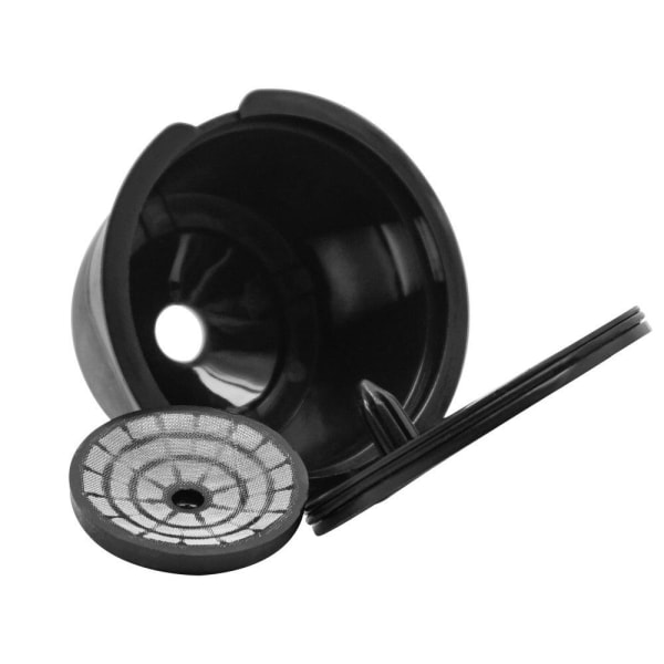 2st rostfritt stål påfyllningsbar kaffemaskin Filterkapselkopp för Dolce Gusto Set (x)