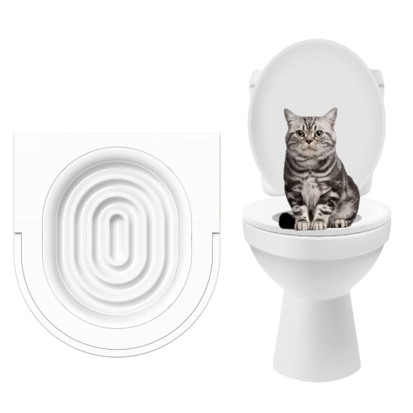 Kattetoaletttreningssett Rensesystem Kitty Kjæledyr Potte Urinal Strø