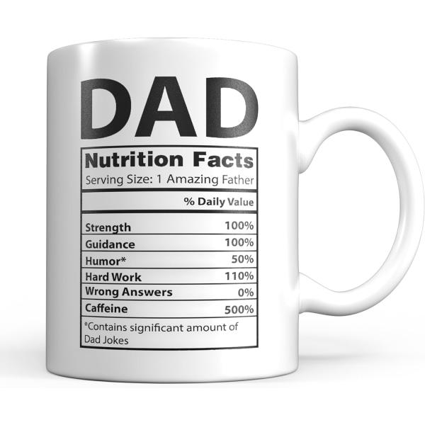 Dad Mug - White 11oz - Dad Gifts from Daughter - Best Dad Mug for The World's Best Dad - Ceramic Coffee Mug for Fathers - Dad Xmas Gift & Gifts for D