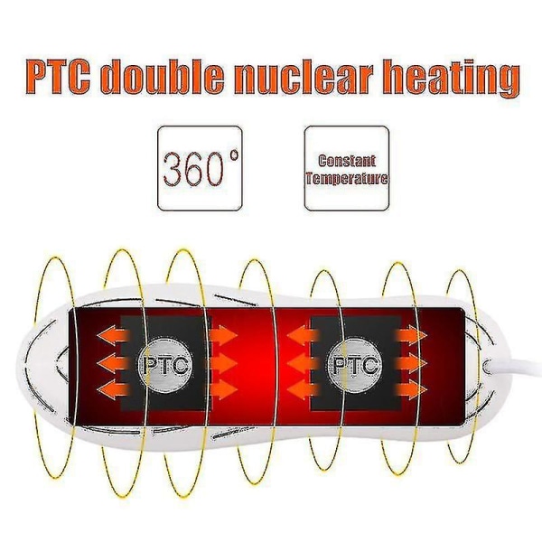 1 par elektrisk skotørker, oppvarmer, beskytter, deodorant, sterilisator, fotvarmer