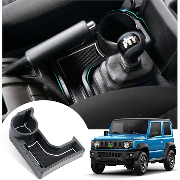 Bilarmstödsorganisatör för Jimny (automatisk växellåda), Jimny mittkonsol armstödsbricka låda, automatisk bil Jimny AT tillbehör förvaringslåda mittarmlän White Automatic Transmission