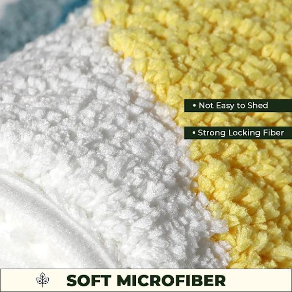 Superabsorbent Bath Mat Non-Slip Bathroom Mat Machine Washable Bath Mat Soft Microfiber Bath Mat