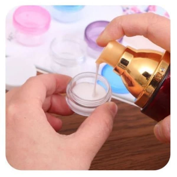 10 st förvaringsburkar - 10ml Transparent