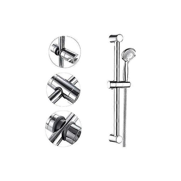 Utskiftbar håndholdt dusjhodeholder, krombelagt ABS dusjhodeholder, 18-25MM justerbar diameter