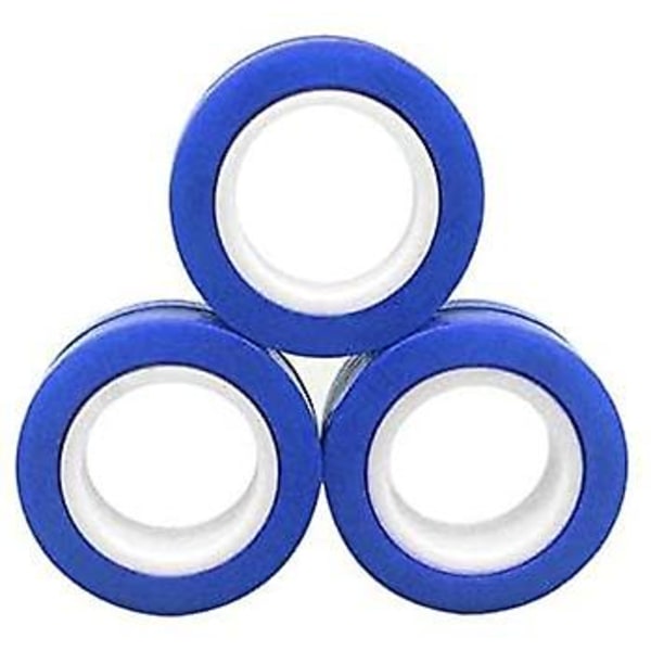 Magnetiske ringe legetøj, 3 ring fidget spinners