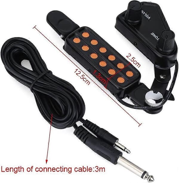 Metal 12 Hullers Magnetisk Guitar Transducer Lyd Pickups